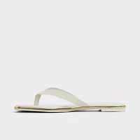 Theao White/Bone Women's Thong Sandals | ALDO Canada