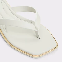 Theao White/Bone Women's Thong Sandals | ALDO Canada
