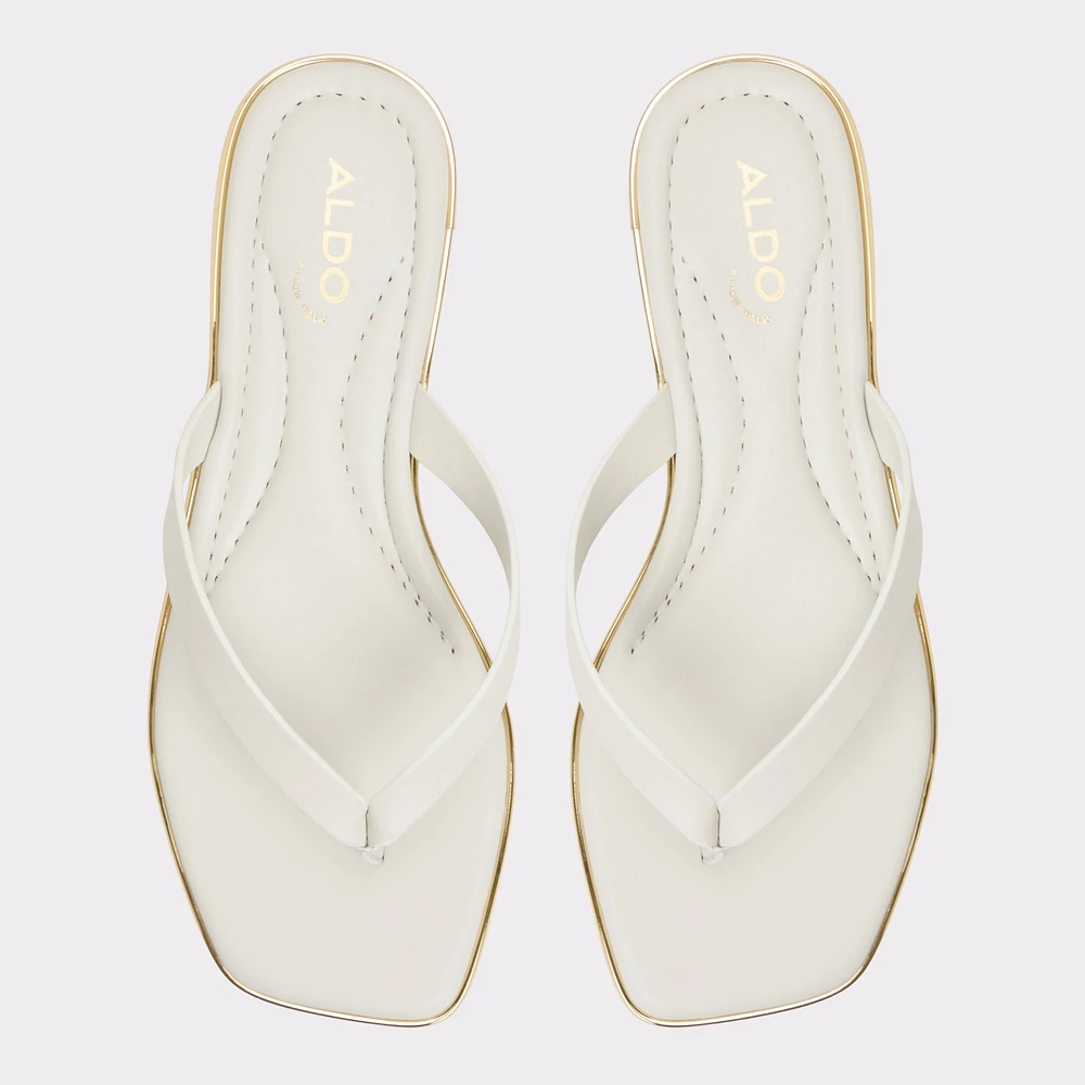 Theao White/Bone Women's Thong Sandals | ALDO Canada