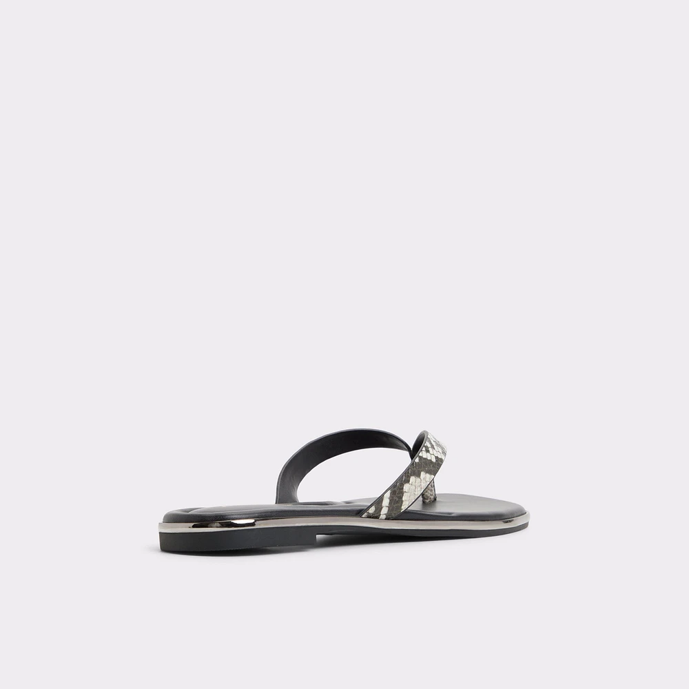 Theao Blanc/Noir Femmes Sandales tongs | ALDO Canada