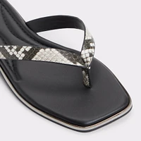 Theao Blanc/Noir Femmes Sandales tongs | ALDO Canada