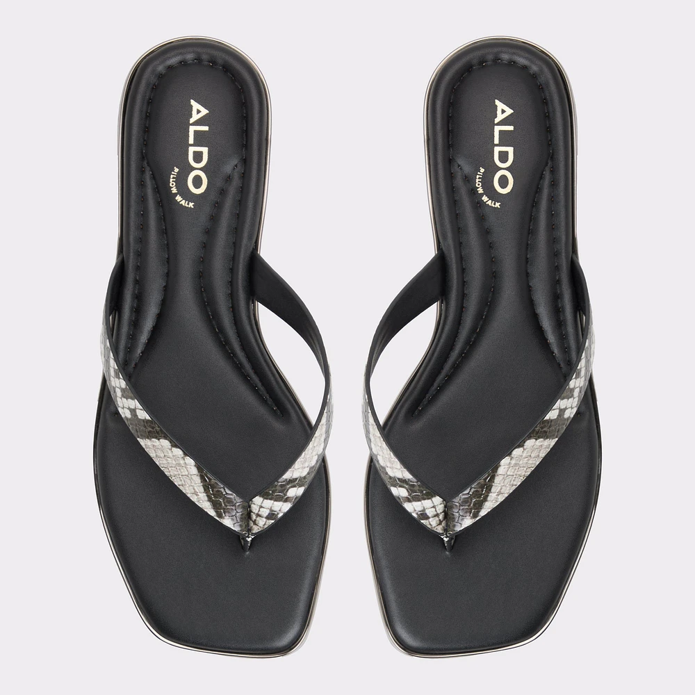 Theao Blanc/Noir Femmes Sandales tongs | ALDO Canada