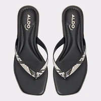 Theao Blanc/Noir Femmes Sandales tongs | ALDO Canada