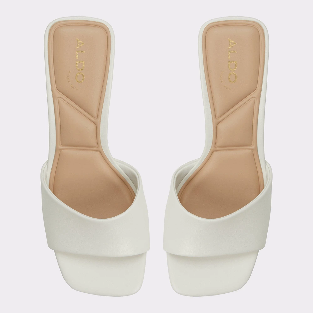 Tisha White Women's Heeled mules | ALDO Canada