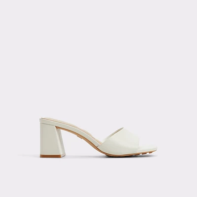 Tisha White Women's Heeled mules | ALDO Canada