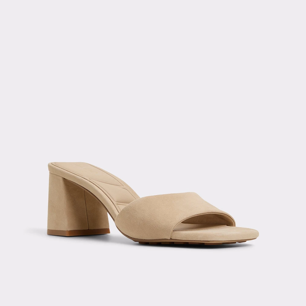 Tisha Beige Women's Heeled mules | ALDO Canada