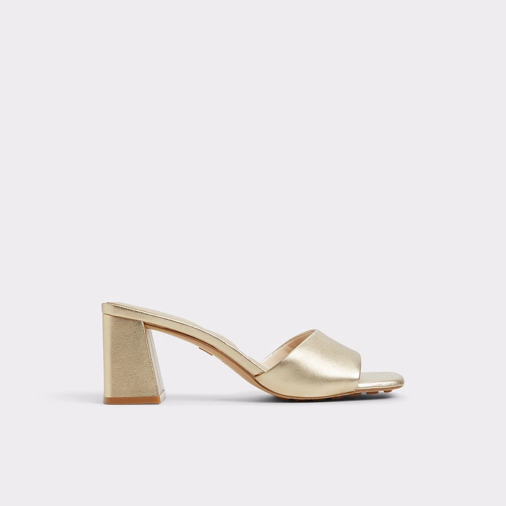 Tisha Gold Women's Heeled mules | ALDO Canada