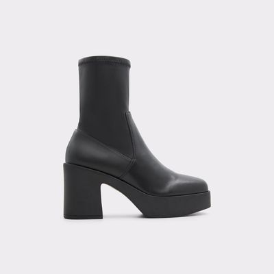 Upstep Black Synthetic Stretch Women's Ankle boots | ALDO US