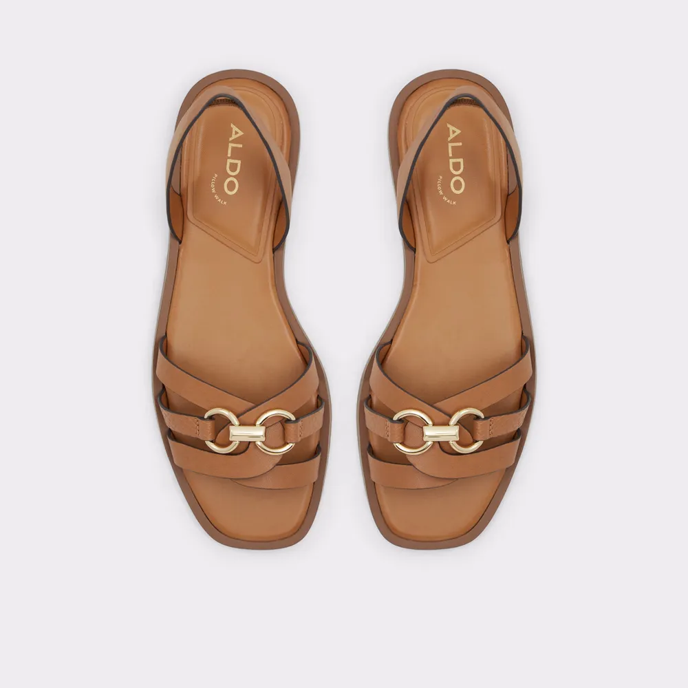 Valamaever Dark Beige Women's Flat Sandals | ALDO US