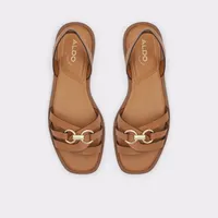 Valamaever Dark Beige Women's Flat Sandals | ALDO US