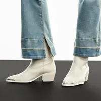 Valley Blanc Ouvert Femmes Bottillons | ALDO Canada