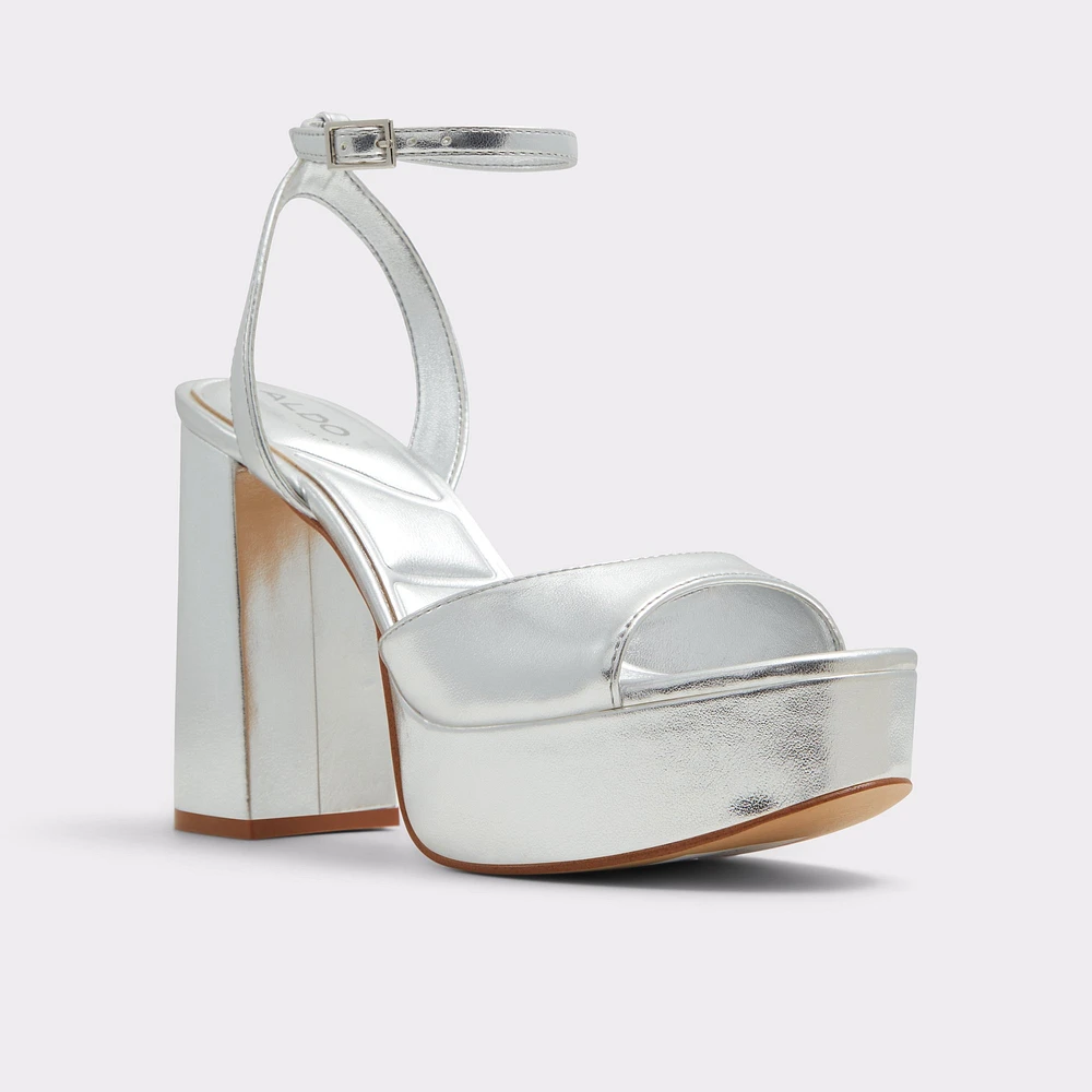 Valoria Argent Femmes Talons plateformes | ALDO Canada