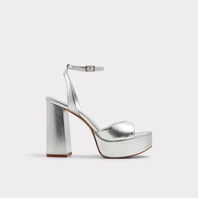 Valoria Argent Femmes Talons plateformes | ALDO Canada