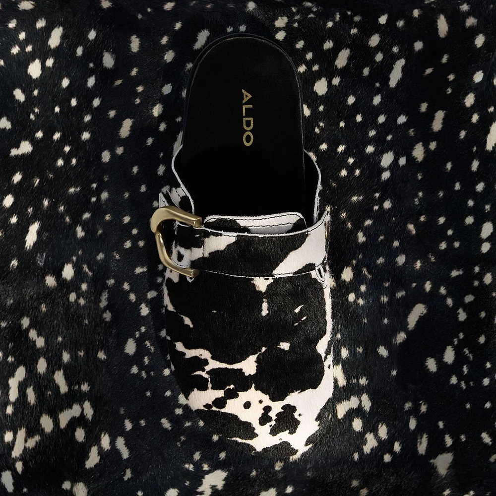 Viviania White/Black Women's Loafers & Oxfords | ALDO Canada