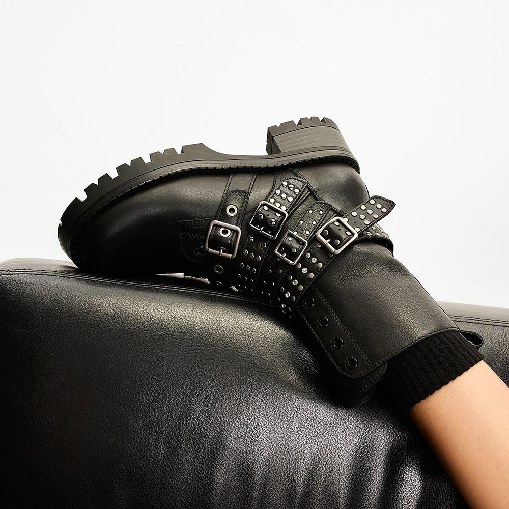 Vortexia Noir Femmes Bottes de combat | ALDO Canada