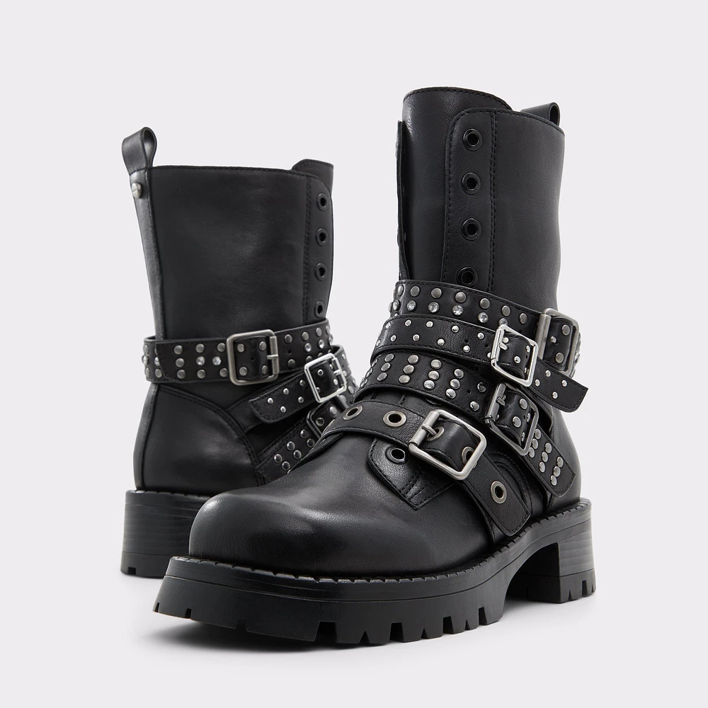 Vortexia Noir Femmes Bottes de combat | ALDO Canada