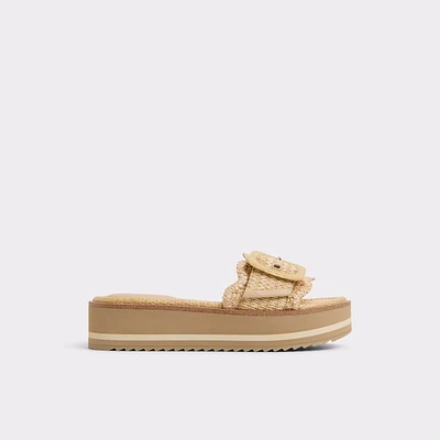 Wavynelly Light Beige Women's Platforms & Wedges | ALDO Canada