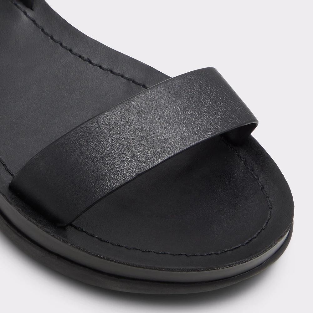 Wesleyan Black Women's Flat Sandals | ALDO Canada