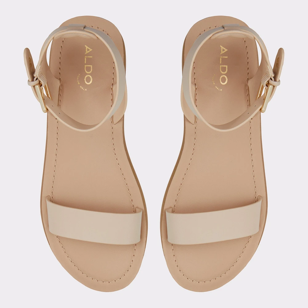 Wesleyan Autre Beige Femmes Sandales à talon plat | ALDO Canada