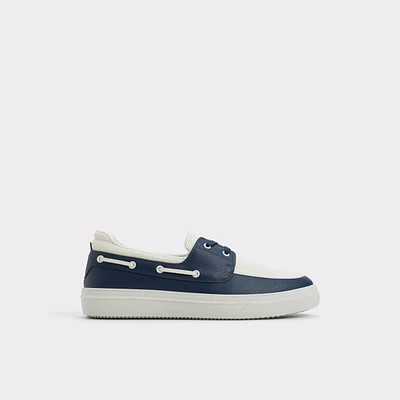 Wildwave White/Navy Men's Boat Shoes | ALDO Canada