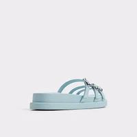 Zephyra Pastel Blue Women's Footbed sandals | ALDO Canada
