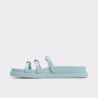 Zephyra Pastel Blue Women's Footbed sandals | ALDO Canada