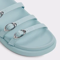 Zephyra Pastel Blue Women's Footbed sandals | ALDO Canada