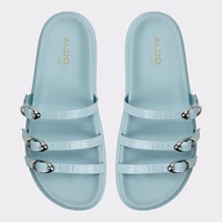 Zephyra Pastel Blue Women's Footbed sandals | ALDO Canada