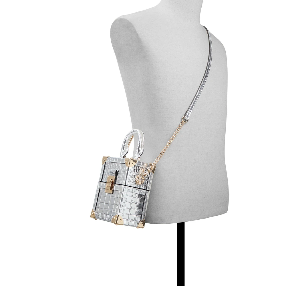 ALDO Zephyrinex - Women's Handbags Top Handle - Silver
