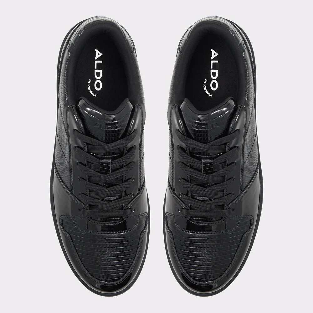 Zethan Black Synthetic Patent Men's Sneakers | ALDO Canada