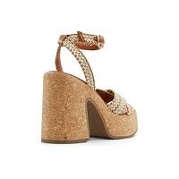 Alanii Naturel Femmes Chaussures et sandales a lanieres | Boutique Spring Canada