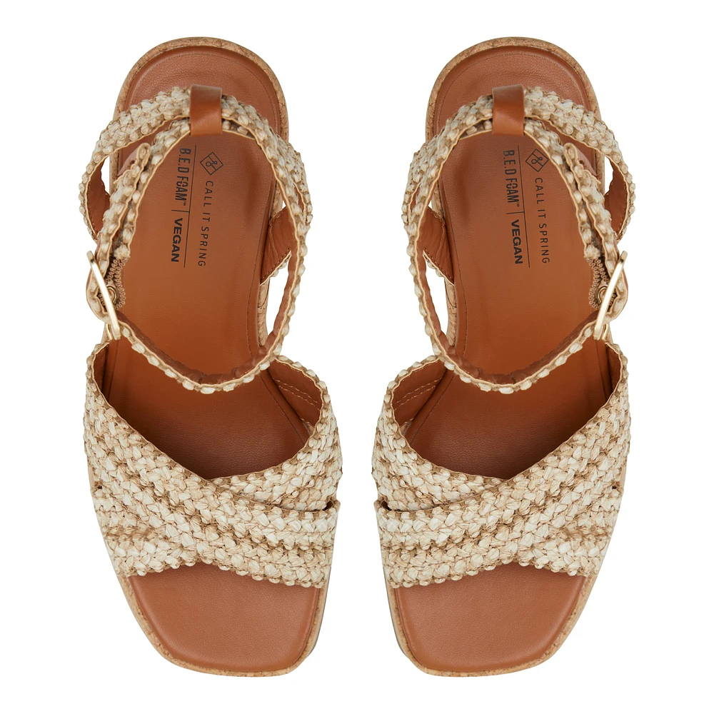 Alanii Naturel Femmes Chaussures et sandales a lanieres | Boutique Spring Canada