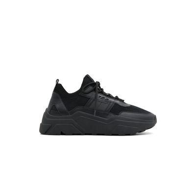 Alexiiss Black Women's Monochromatic Sneakers | Call It Spring Canada
