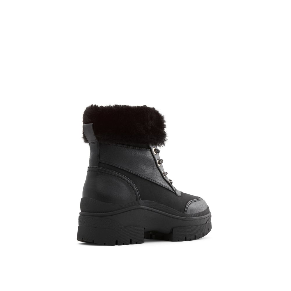 Alps Black Women's Lace-up Boots