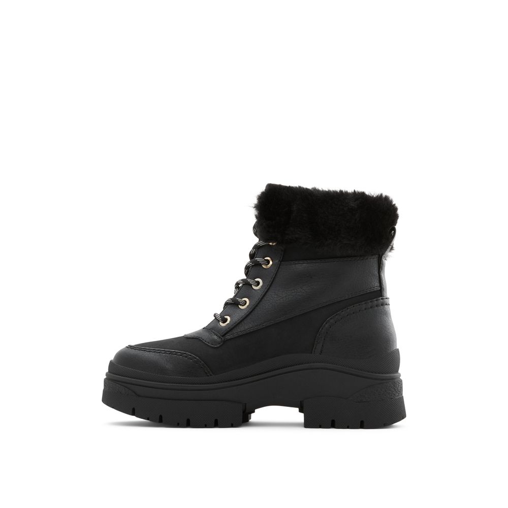 Alps Black Women's Lace-up Boots