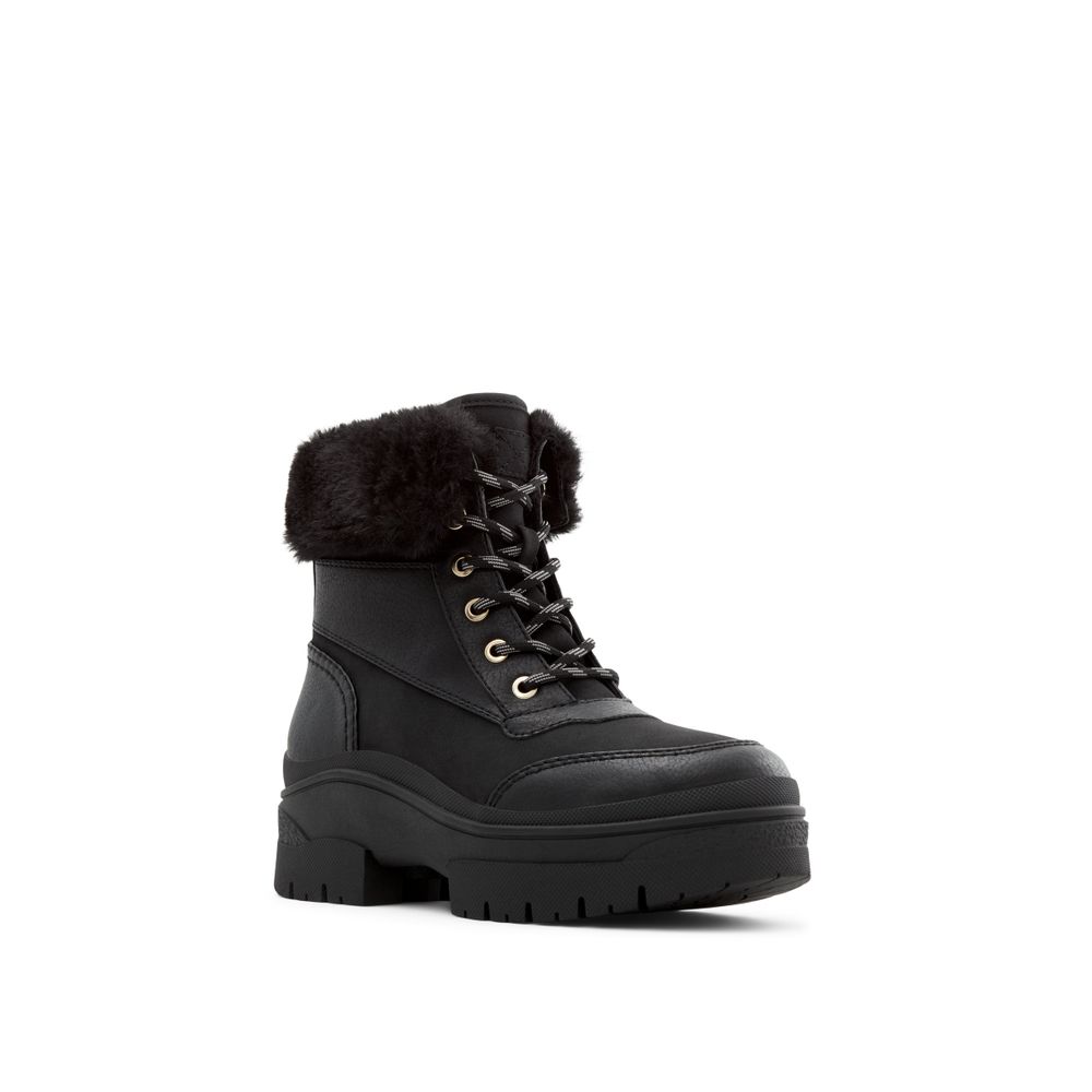 Alps Black Women's Lace-up Boots