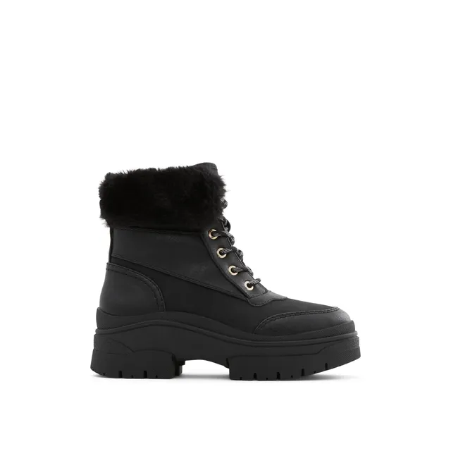 Alps Faux fur-lined short winter boots