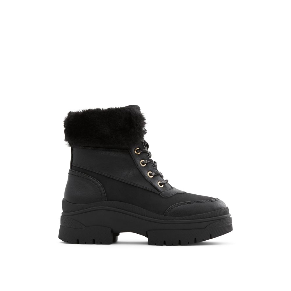 Alps Black Women's Lace-up Boots