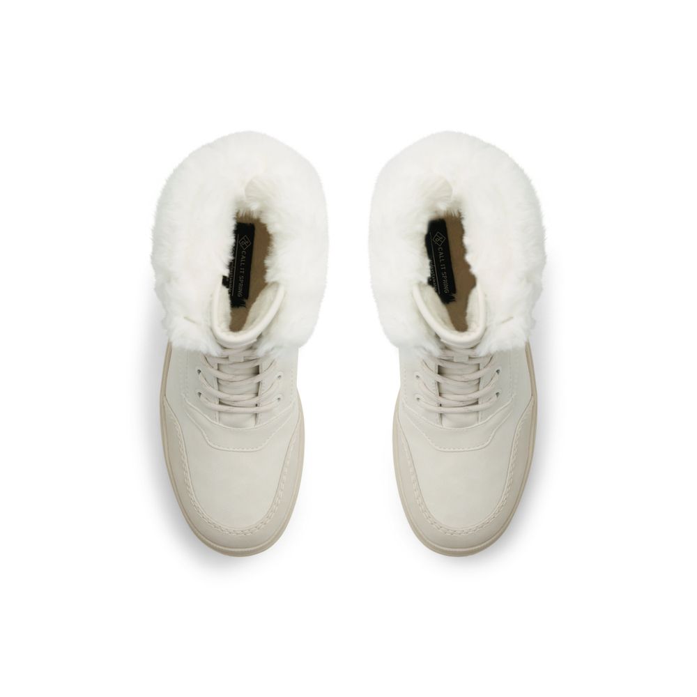 Alps Faux fur-lined short winter boots