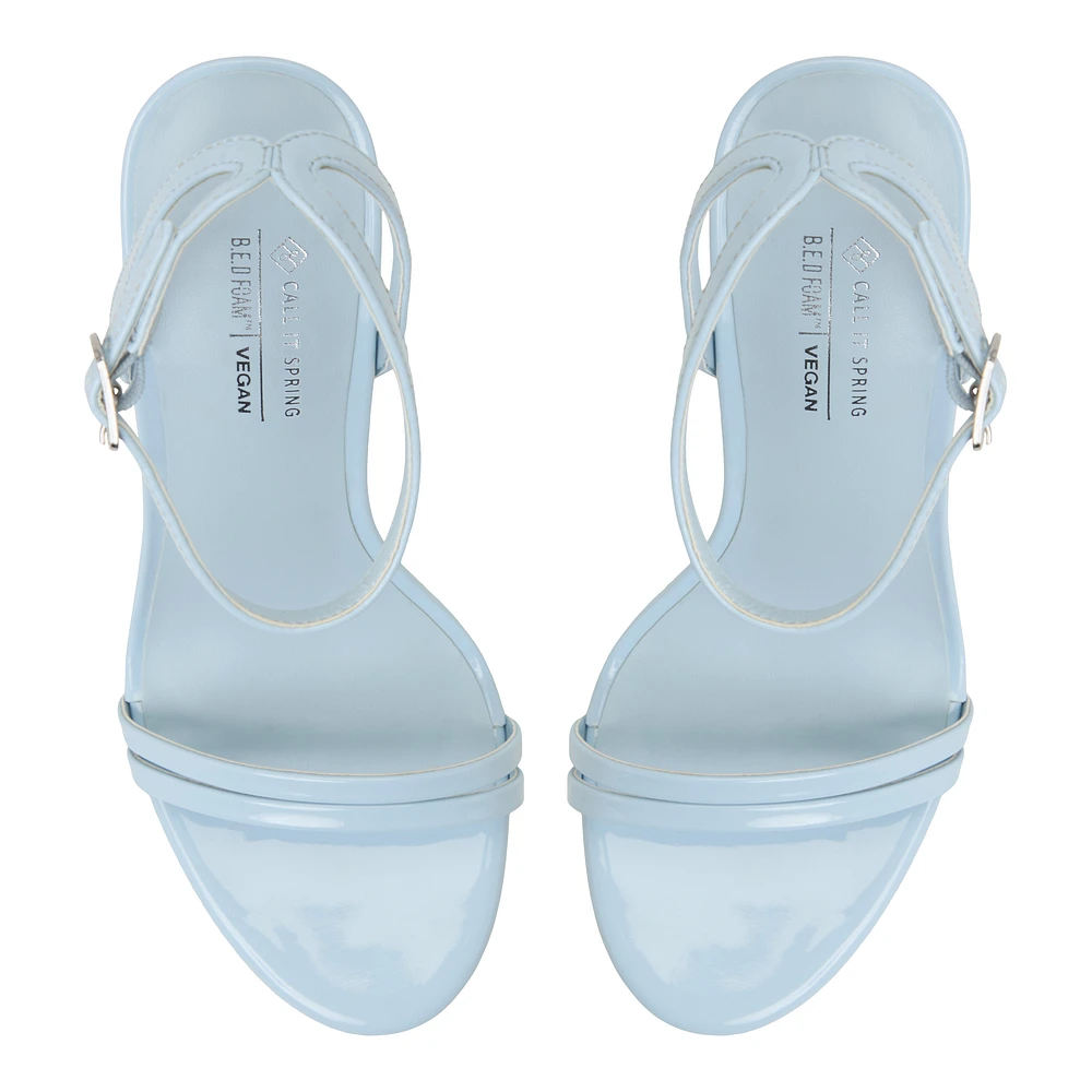 Azuucar Light Blue Women's Open-toe