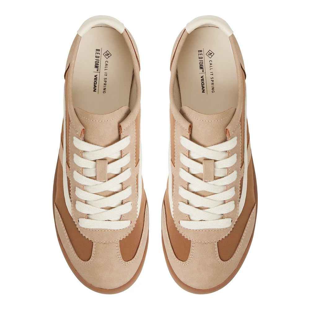 Beaa Light Brown Women's Retro Sneakers
