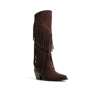 Billyrae Marron Foncé Femmes Bottes hautes | Boutique Spring Canada