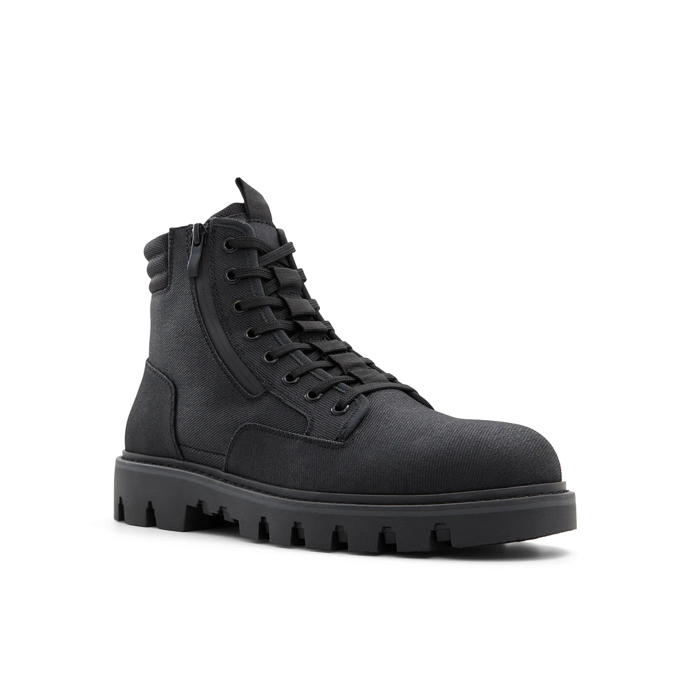 Boreale Black Men's Lace-up Boots