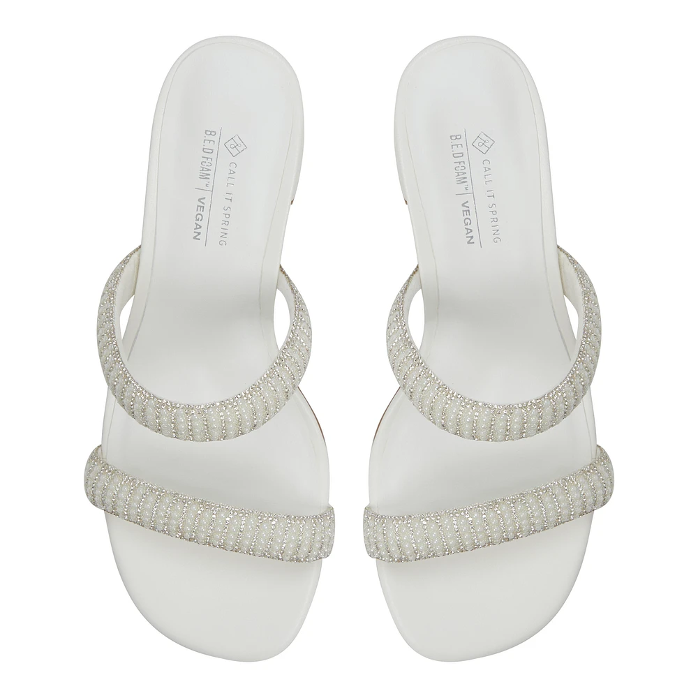 Calianaa White Women's Mules