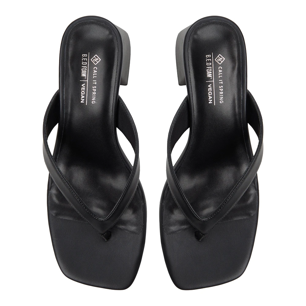Calii Black Women's Mule Sandals