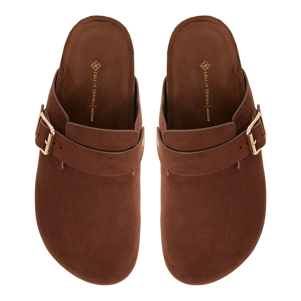Calli Dark Brown Women's Mules