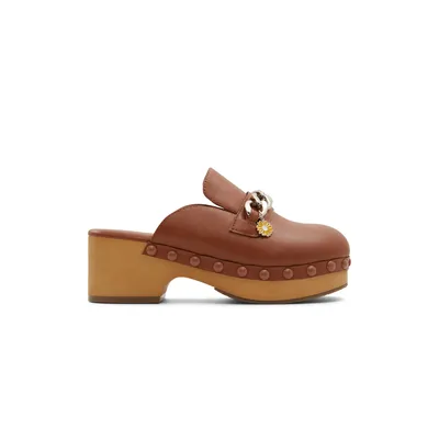 Claudya Cognac Femmes Mules a talons | Boutique Spring Canada