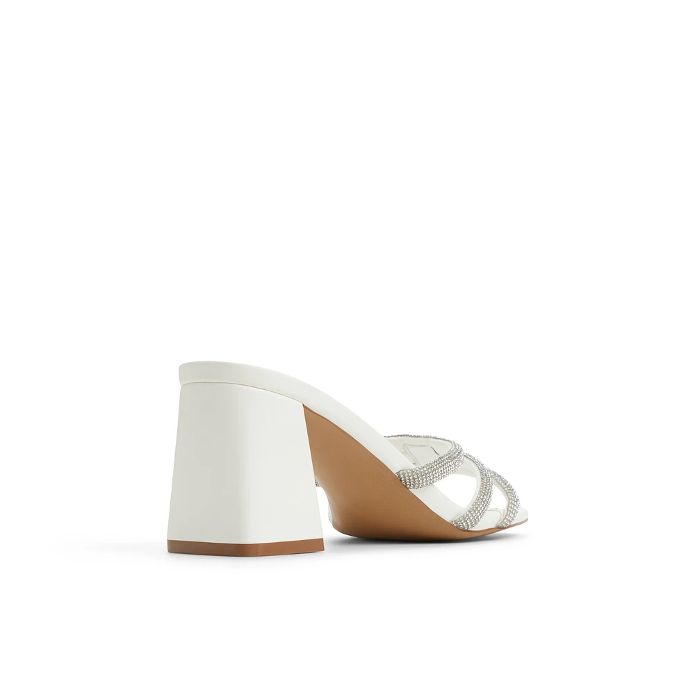 Crown White Overflow Women's Heeled mules