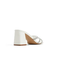 Crown White Overflow Women's Heeled mules