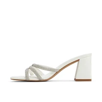 Crown White Overflow Women's Heeled mules